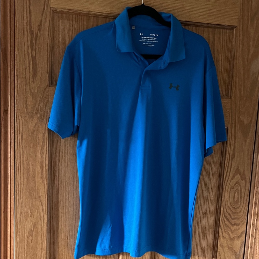 Under Armour Men's Blue Performance Polo
